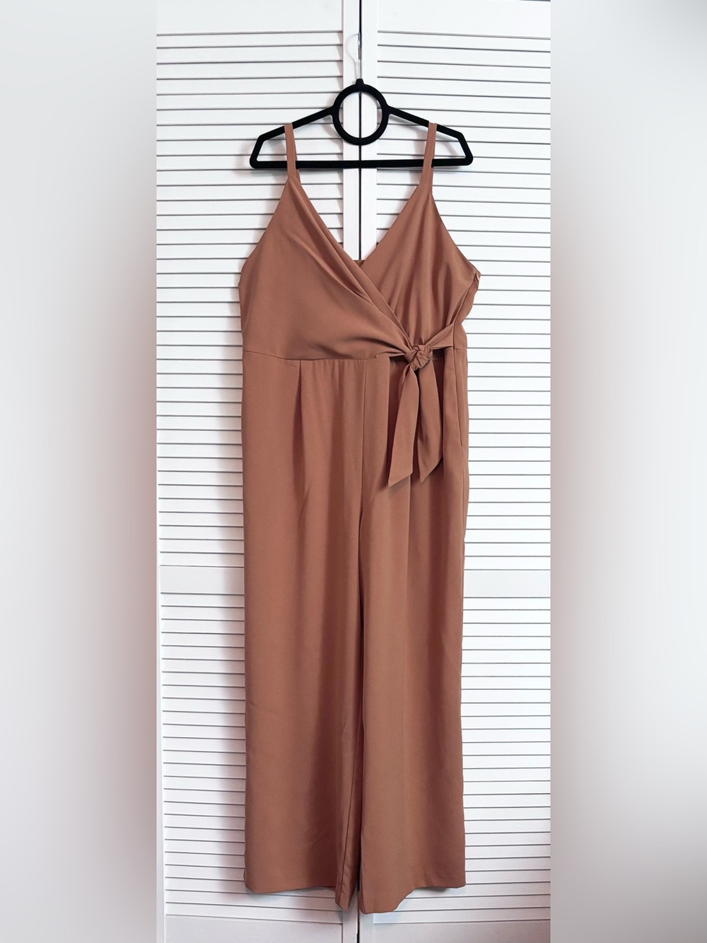 Skies Are Blue Women’s Clay Brown Wrap Jumpsuit, Size: 1X, NWT